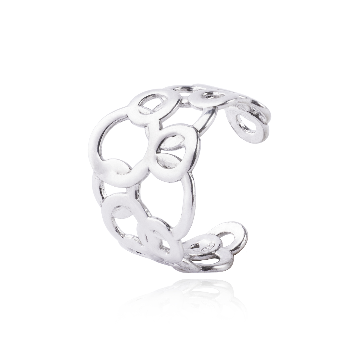 Anillo de Plata Esterlina 925 Circulos 18 1