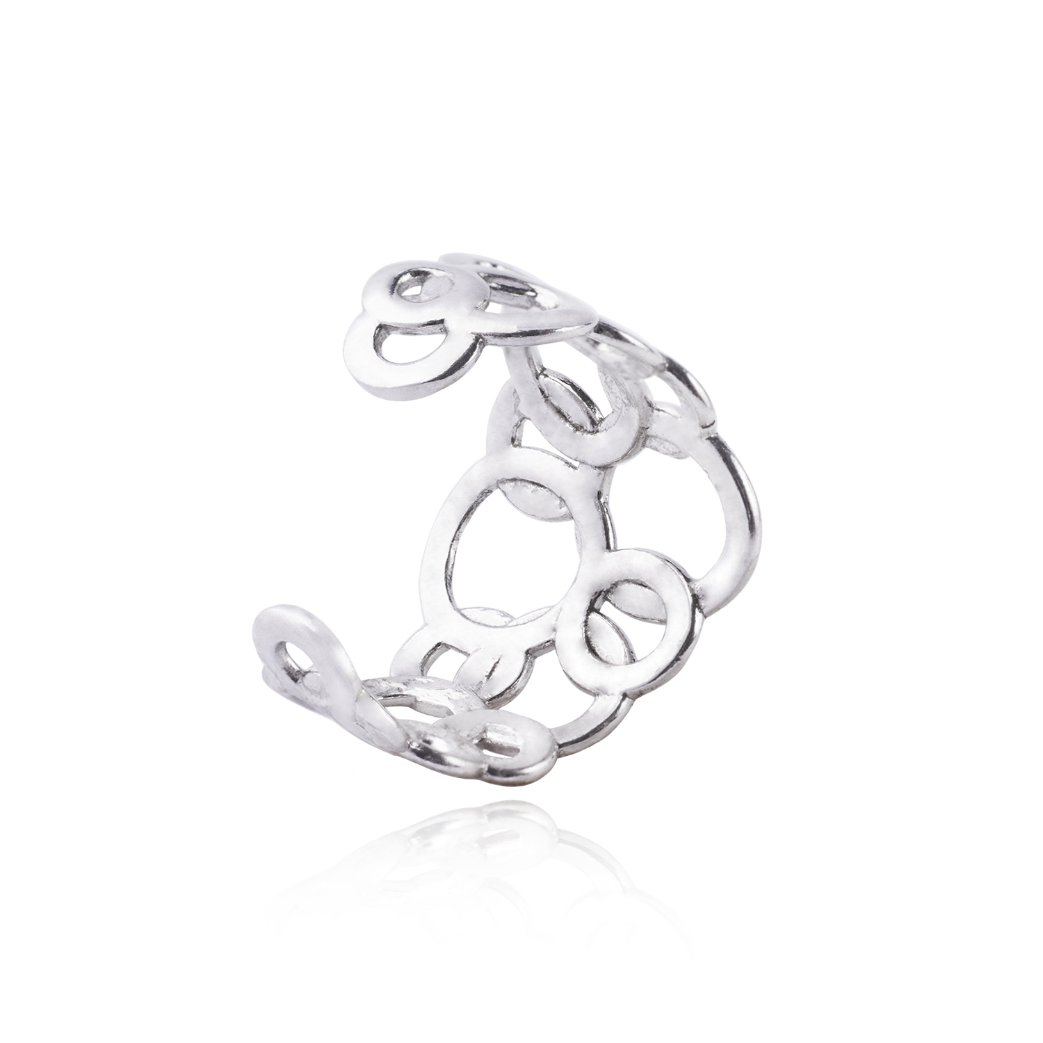 Anillo de Plata Esterlina 925 Circulos 18 2