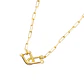 Collar de Plata Esterlina 925 Enlazados Revestido en Oro 18kt - Miniatura 1