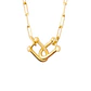 Collar de Plata Esterlina 925 Enlazados Revestido en Oro 18kt - Miniatura 2
