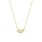 Collar de Plata Esterlina 925 Enlazados Revestido en Oro 18kt - Miniatura 3