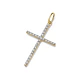 Colgante Oro Amarillo 18kt Cruz Circonitas - Miniatura 1
