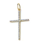 Colgante Oro Amarillo 18kt Cruz Circonitas - Miniatura 3