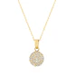 Colgante de Oro 18kt Circulo Plano - Miniatura 3