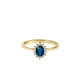 Anillo Oro Amarillo 18kt Circonita-Zafiro - Miniatura 3