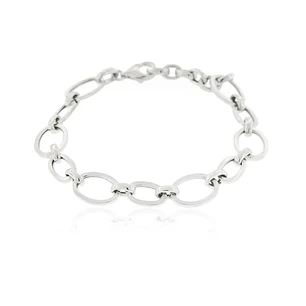 Pulsera de Plata Esterlina 925 Eslabon Ovalado