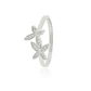 Anillo de Plata Esterlina 925 Doble Mariposa Circonita - Miniatura 1