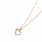 Colgante Oro Amarillo 18kt Corazón Doble Circonita - Miniatura 2