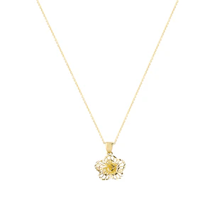 Colgante de Oro 18kt Flor Remolino