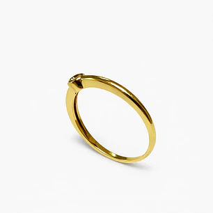 Anillo Oro Amarillo 18kt Punto de Luz