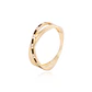 Anillo Compromiso de Oro 18Kt Circón con Onix - Miniatura 1