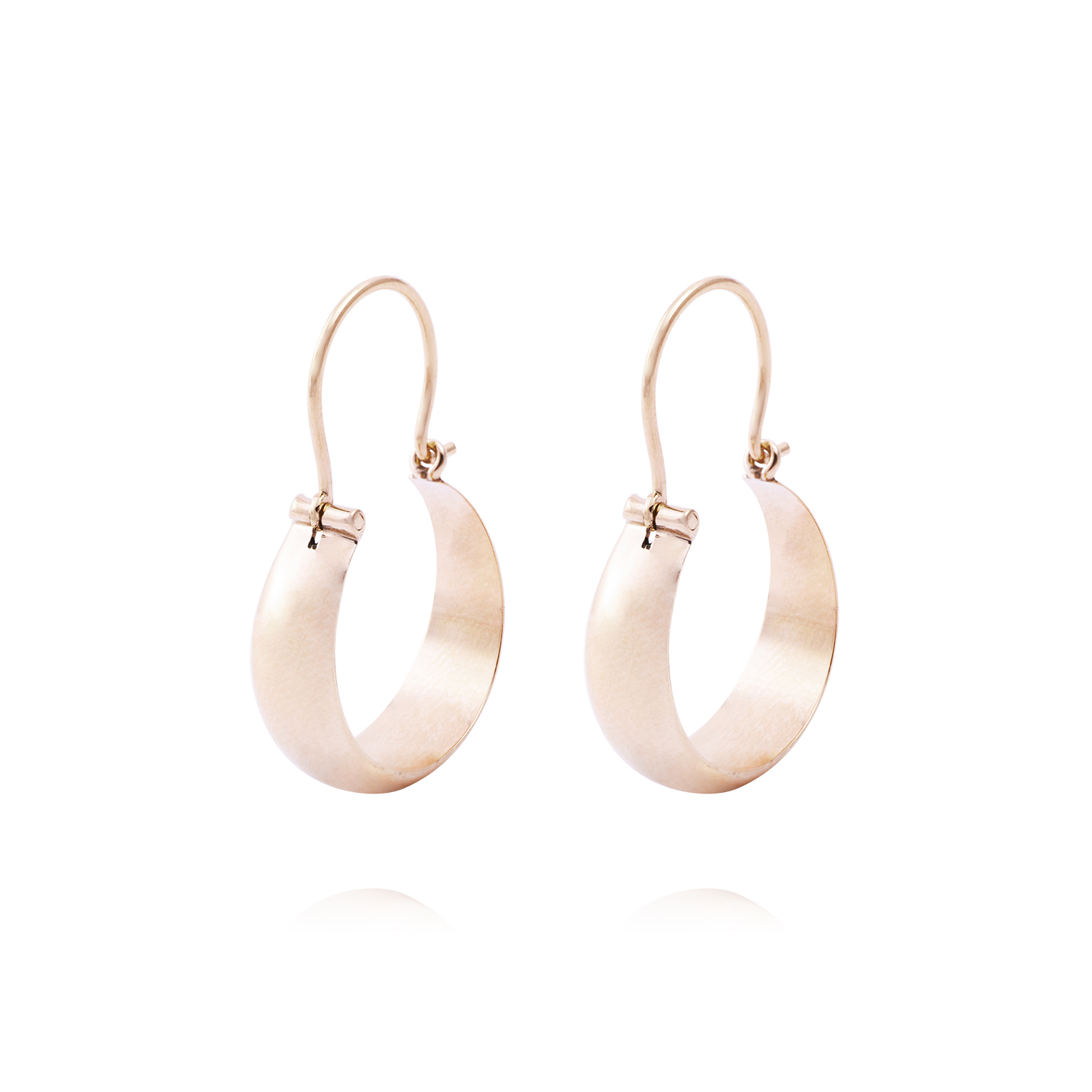 Aros Oro Miel 18kt Bote 15mm 1
