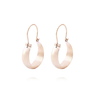 Aros Oro Miel 18kt Bote 15mm
