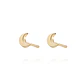 Aros de Oro 9kt Media Luna - Miniatura 2
