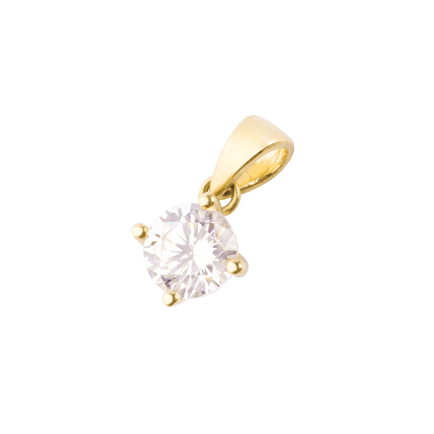 Colgante de Oro 18kt Circon Cuatro Grifas 1