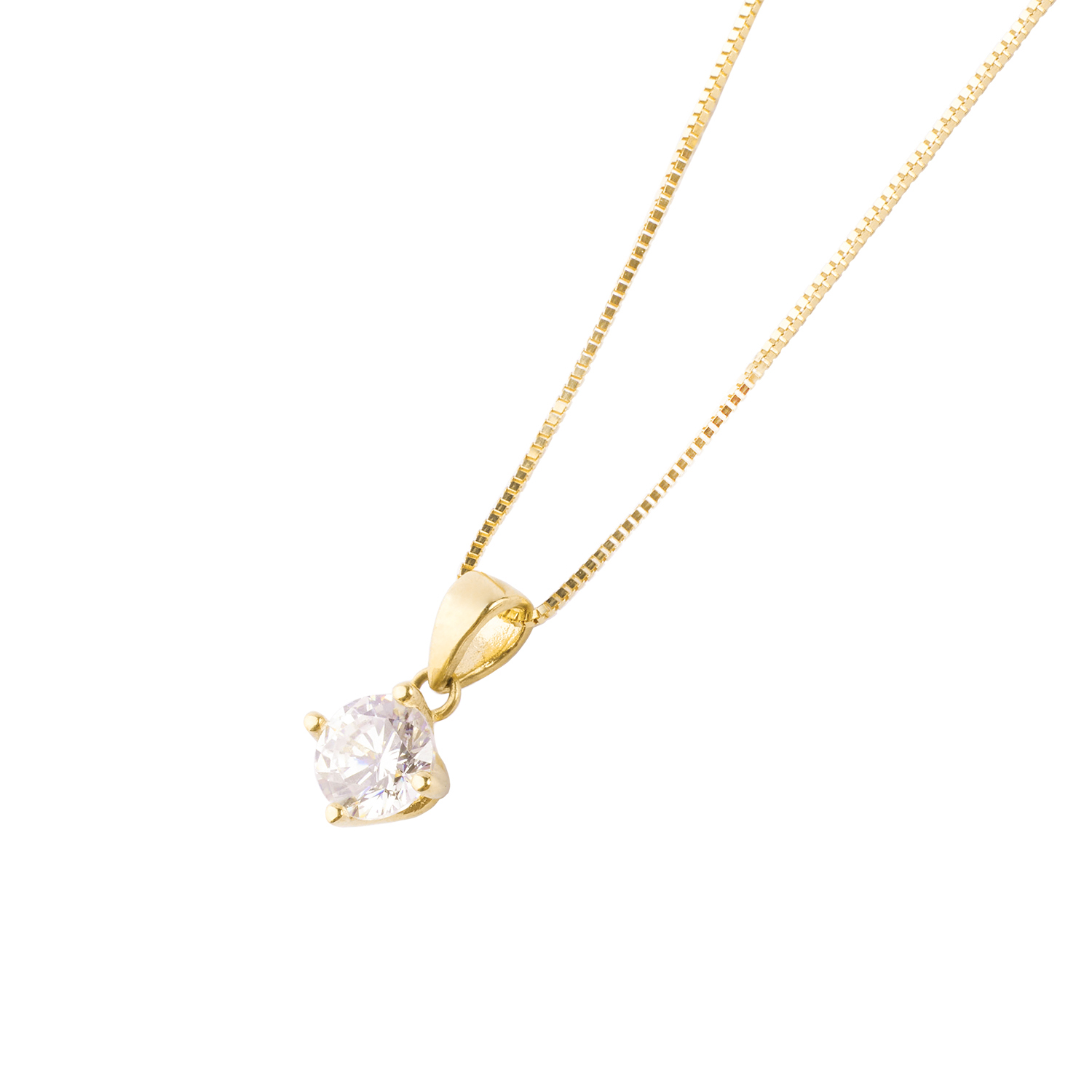 Colgante de Oro 18kt Circon Cuatro Grifas 2