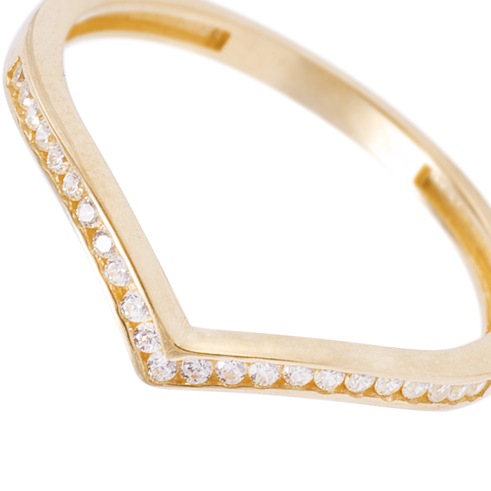 Anillo Oro Amarillo 18kt Corona-Cintillo Circonita 2