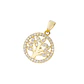 Colgante de Oro 14kt Árbol de la Vida Circonita - Miniatura 1
