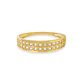 Anillo Compromiso de Oro 18Kt Doble Circón Riel - Miniatura 3