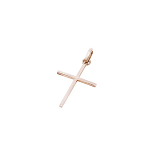 Colgante Oro Miel 18kt Cruz Mediana 15x 25 mm