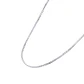 Cadena de Oro Blanco 18kt Eslabon Caja 50CM - Miniatura 2