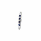 Anillo Oro Blanco 18kt Medio Cintillo Circonita-Zafiro - Miniatura 1