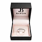Anillo Oro Blanco 18kt Medio Cintillo Circonita-Zafiro - Miniatura 3
