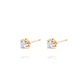 Aros de Oro 18kt Aquamarine 4MM - Miniatura 2