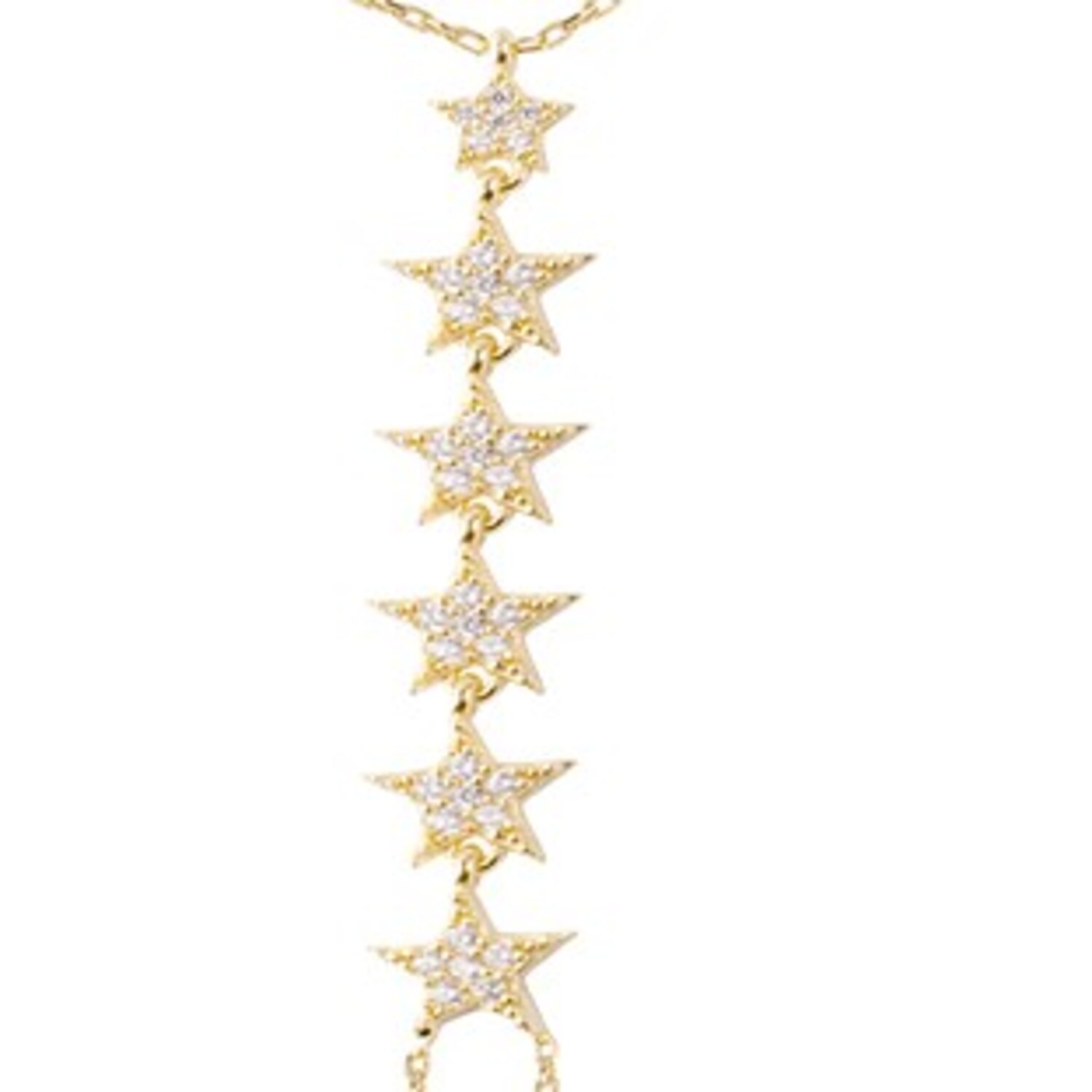 Pulsera Plata Esterlina 925 Estrellas Colgantes Revestidas 3