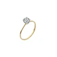 Anillo Oro Amarillo 18kt Solitario Circonita 4 Grifas - Miniatura 1