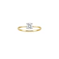 Anillo Oro Amarillo 18kt Solitario Circonita 4 Grifas - Miniatura 3