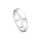 Argolla Matrimonio de Oro Blanco 18kt Inglés Rodas de 3,5mm - Miniatura 3
