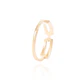 Anillo Revestido en Oro 18kt Eslabones con Circonita - Miniatura 3
