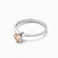 Anillo Oro 18kt Solitario Clásico Circonita Rosa - Miniatura 6
