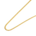 Collar de Plata Esterlina 925 Snake revestido en Oro 18kt