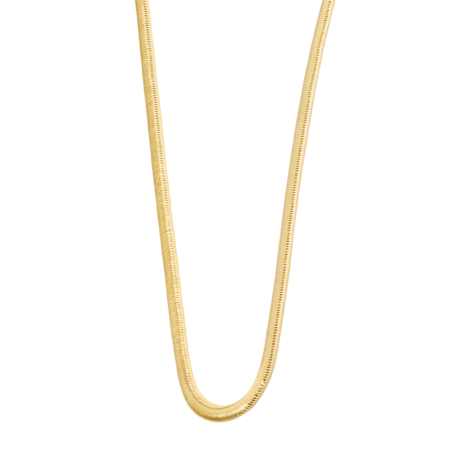Collar de Plata Esterlina 925 Snake revestido en Oro 18kt 2