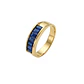 Anillo Oro Miel 18kt Esencia Zafiro - Miniatura 1