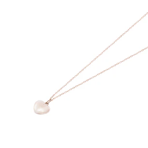 Colgante Corazon en Oro Miel 18kt Inflado Grande