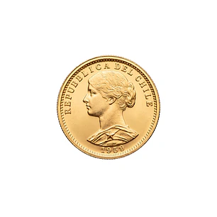 Moneda de Oro 20 Pesos de Chile 1959