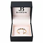 Anillo Oro Amarillo 18kt Medio Cintillo Circonita-Zafiro - Miniatura 3