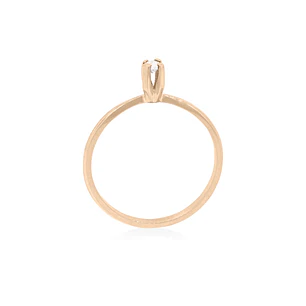 Anillo de compromiso Oro Rosado 18kt Modelo Niza Diamante Solitario de 3ptos