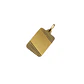 Colgante Oro Miel 18kt Placa Borde Tallado Diagonal - Miniatura 1