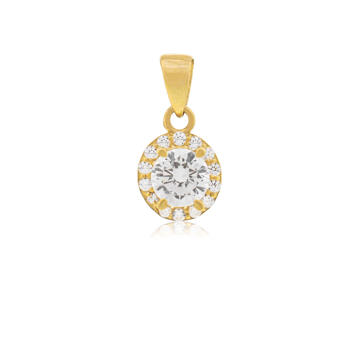 Colgante de Oro 18kt Piedra Circon 1