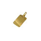 Colgante Oro Miel 18kt Placa Borde Tallado Diagonal - Miniatura 3