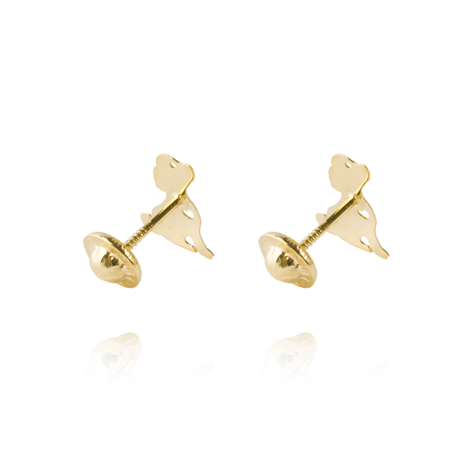 Aros de Oro 18kt Figura Perro 3