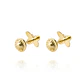 Aros de Oro 18kt Mariposa Circonita Esmaltada - Miniatura 3