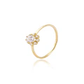 Anillo Oro Amarillo 18kt Rosera Circonita