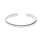 Pulsera de Plata Esterlina 925 Esclava Abierta Curva - Miniatura 1