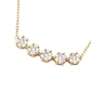 Collar Oro Amarillo 18kt Diamantes 36Pts Cinco Rosetas - Miniatura 2