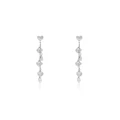 Aros de Plata Esterlina 925 Corazon Colgante Solido